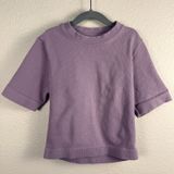 Everlane Ribbed Short Sleeve Tee Women XS Crew Neck Cotton Casual Minimalist Photo 0