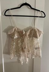 Zara Sequin Tank Top Photo 0