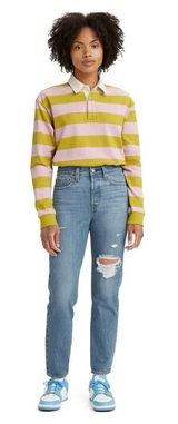 NWT Levi's Wedgie Icon Straight Leg Jeans 29 Athens Asleep Model‎ Off Duty Photo 0