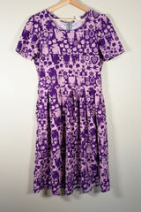 LuLaRoe Amelia Dress Womens XL Purple Snow White Disney‎ Princess Pockets Skater Photo 0