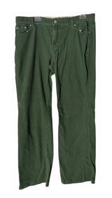 GAP Green Corduroy Pants Low Rise Boot Cut Women's Size 14 Photo 0