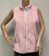 Crown & Ivy Pink Fleece Vest Photo 0