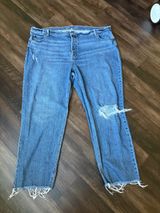Old Navy women’s size 24 Light Blue Distressed Boyfriend Jeans Photo 0