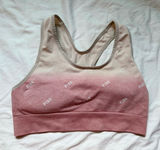 PINK Active Seamless Lightly Lined Ombre Racerback Sports Bra XL Photo 0