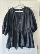 Free People Black Top/ Mini Dress Photo 0