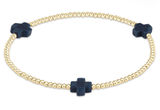 ENewton Signature Cross Gold Pattern 2mm Bead Bracelet Photo 0