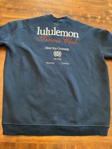 Lululemon Heavyweight Fleece Pullover Tennis Club Crewneck Sweatshirt XL Navy Photo 0
