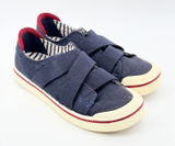 KEEN Womens 8 Elsa Gore Canvas Slip On Sneakers Navy Blue Red Stripe 1023165 Photo 0
