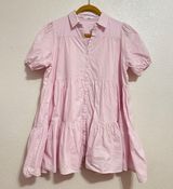 TALULAH Pink Tiered Babydoll Tunic Dress Photo 0