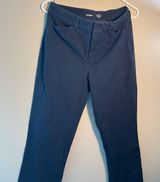 Old Navy Women's Flare Jeans - Navy Blue Wide Leg SZ 8 High-Rise Y2K Pixie Photo 0