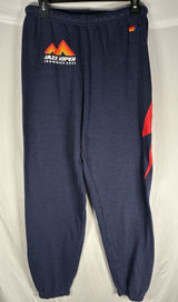 Aviator Nation Sweatpants Womens L Navy Joggers Lightning Bolt Aspen Snowmass Photo 0