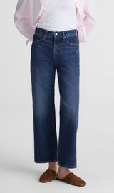 NWT Madewell The Perfect Vintage Wide Leg Crop Jean Midnight Waters Size 31 TALL Photo 0