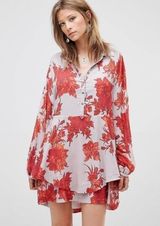 Shake It Mini Dress | Floral Boho Mini Swing Dress Photo 0