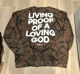 Lonely Ghost brown camo crewneck Size XL Photo 0