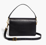 Madewell The Flap Convertible Crossbody Bag Black Leather Minimalist Travel Photo 0