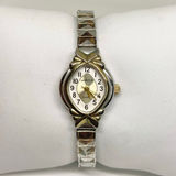 Vintage watch-it women watch silver gold tone 20mm quartz analog 6.5” running Photo 0