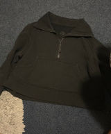 Lululemon Funnel Neck Cropped Half-Zip Scuba Photo 0