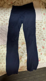 navy cropped 23 inch lululemon wunder train Photo 0