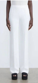 Lafayette 148 Women’s Finesse Crepe Gate Full Leg Pants Size 16 White EUC Dressy Photo 0