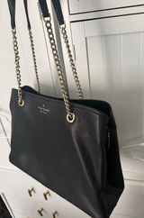 Kate Spade Tote Bag Leather Black New York Photo 0