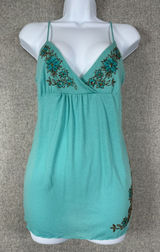 Y2K Cami Babydoll Top Women Large Beaded‎ Fairy Indie Coquette Bella NOS Vintage Photo 0