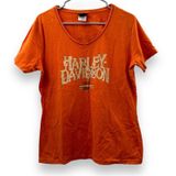 Harley Davidson Orange Gatlinburg Tennessee Short Sleeve Tee Shirt Size‎ XL Photo 0
