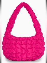 COS Quilted Mini Bag in Bright Pink Hobo Style Photo 0
