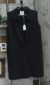 NWT Lobo Mau Womens Knit French Terry Trendy Mini Dress 2015 Black M Photo 0