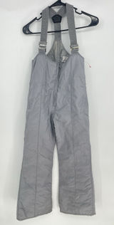 Vtg JC Killy Bib Overalls Women 10 Gray Ski‎ Insolated Quilted Snow Suspenders Photo 0