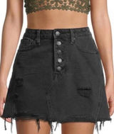 WE THE FREE Distressed Mini Skirt Photo 0