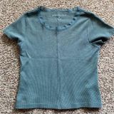 Aeropostale Women's Greeny Lace Trim Tee Photo 0