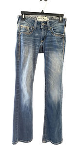 Ariat REAL Denim Womens 25R Bootcut Jeans Medium Wash Contrast Stitch Western Photo 0