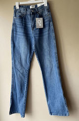 Insane Gene Hi-Rise Straight Leg Medium Wash Jean Size 0/23 Photo 0