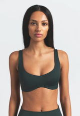 Nike Skims Matte Shaped Bottom Scoop Bra Dark Teal Size XS Photo 0