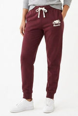 Roots‎ Original Sweatpants Burgundy Fleece Jogger Drawstring Size Small Photo 0