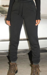 Joah Brown Joggers Women XS/S Black Excellent Cotton French Terry Sweatpants Photo 0