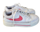 Nike Court Legacy Lift Sneakers Womens Size 6 White Sea Coral Platform Shoes Photo 0