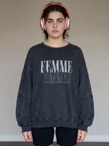 Aerie femme cotton crewneck oversized plus size 2X XXL new cozy comfy loungewear Photo 0
