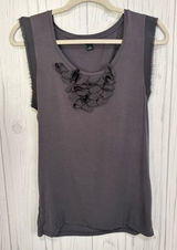 ANN‎ TAYLOR Floral Embellished Tank Top, Medium Photo 0