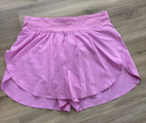 Lululemon Fast and Free Reflective High-Rise Short 3" Dahlia Mauve Pink Women 6 Photo 0
