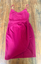 Zalalus Alli burgandy bodycon mini dress size small Photo 0