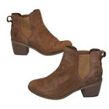 Timberland Leather Chelsea Boots Women's 11 Brown Block‎ Heel ReBOTL Defender Photo 0