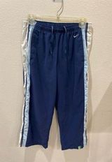 Nike Women's Blue Track Pants Size S Athletic Activewear VTG cropped Photo 0
