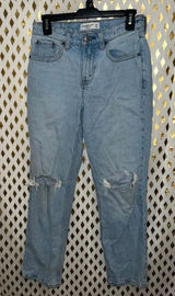 Abercrombie and Fitch jeans 90s straight mid rise curve love size 25 short Photo 0