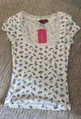 Edikted Top Lace Short Sleeve flowers Photo 0
