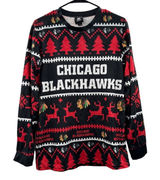 NFL Team Apparel Chicago‎ Blackhawks Long Sleeve Ugly Christmas Sweater Size S Photo 0