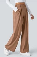 Halara Flex™ High Waisted Side Pocket Wide Leg Waffle Work Pants Photo 0