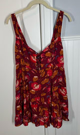 Free People Lattice Lovers Floral Slip Dress size small floral printed girly Photo 0
