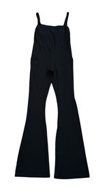 OFFLINE By Aerie Real Me XTRA Flare Leg Jumpsuit Black Athleisure Photo 0
