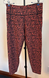 Victoria's Secret Black and Red Zebra-Print Leggings Photo 0